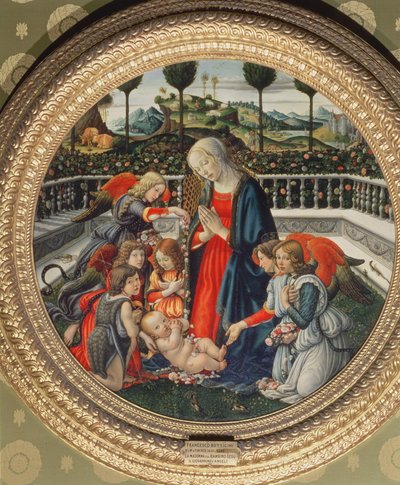 Adoration of the Christ Child by Francesco Botticini